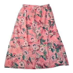 Coldwater Creek Women’s Floral Elastic Waist Maxi Skirt Size-Medium